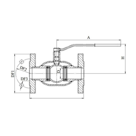 Кран шаровый Breeze 11с36п фланцевый полнопроходной Кран шаровый Breeze 11с36п фланцевый полнопроходной
