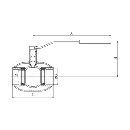 Кран шаровый Breeze 11с39п муфтовый полнопроходной Кран шаровый Breeze 11с39п муфтовый полнопроходной