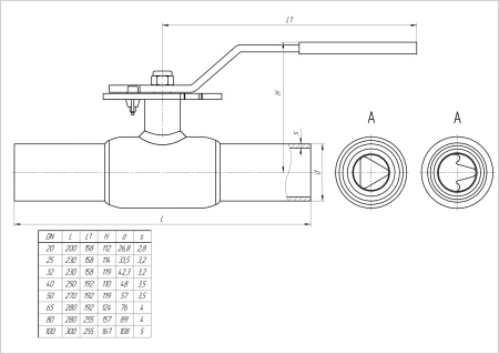 Кран шаровый LD КШЦП Regula приварной