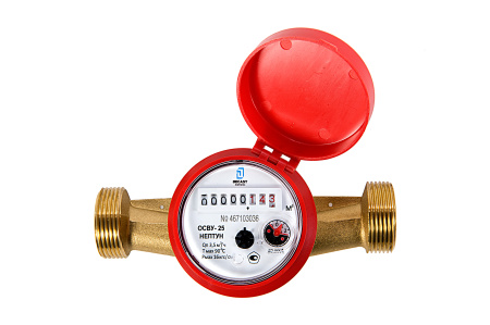 Крыльчатые одноструйные универсальные счетчики воды ОСВУ в исполнении "Нептун"