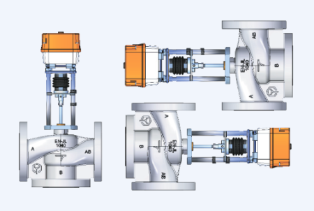 Регулирующие клапаны трехходовые TRV-3