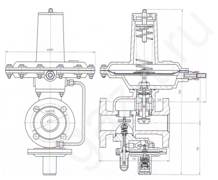 Регуляторы давления газа РДК