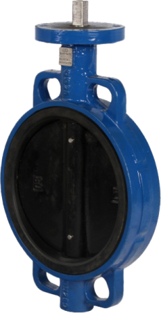 Затворы чугунные ЗПФ ЛАЗ межфланцевые под электропривод