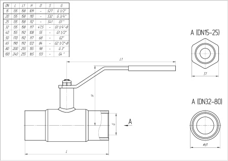 Кран шаровый LD КШЦМ Gas муфтовый