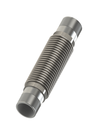 Компенсатор сильфонный универсальный газовый резьбовой KСУ-Г/Р