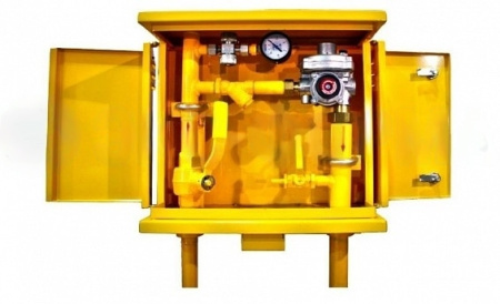 Газорегуляторные пункты ГРПШ на базе регулятора RF (в шкафу)